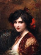 Adrien Tanoux_1901_Portrait of a Spanish Lady.jpg